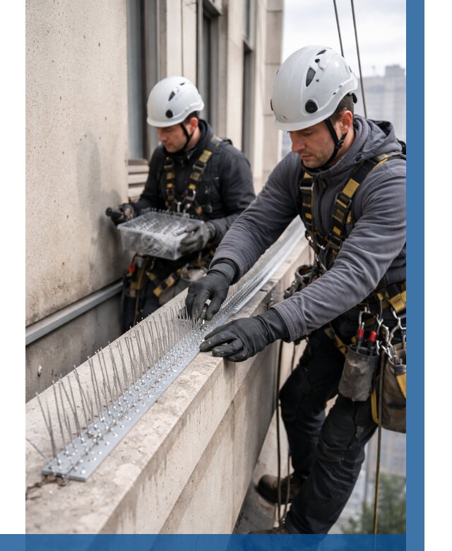 Установка шипов от птиц в Оренбурге от 864 р. | ВЫСОТНИК-Рнб